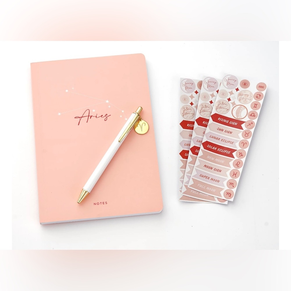 NEW Gartner Studios Aries Astrology Casebound Flex Journal Set, 5.75x8.125